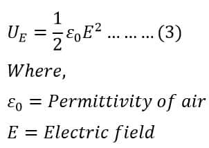 energy density UE formula