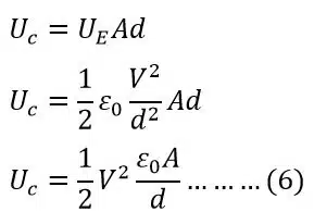 derivation of total energy stored in a capacitor