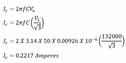 Solved Problem on Charging current of Transmission line