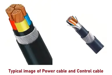 Difference between Power Cable and Control Cable