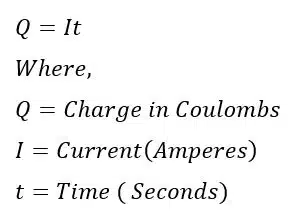 electric charge formula