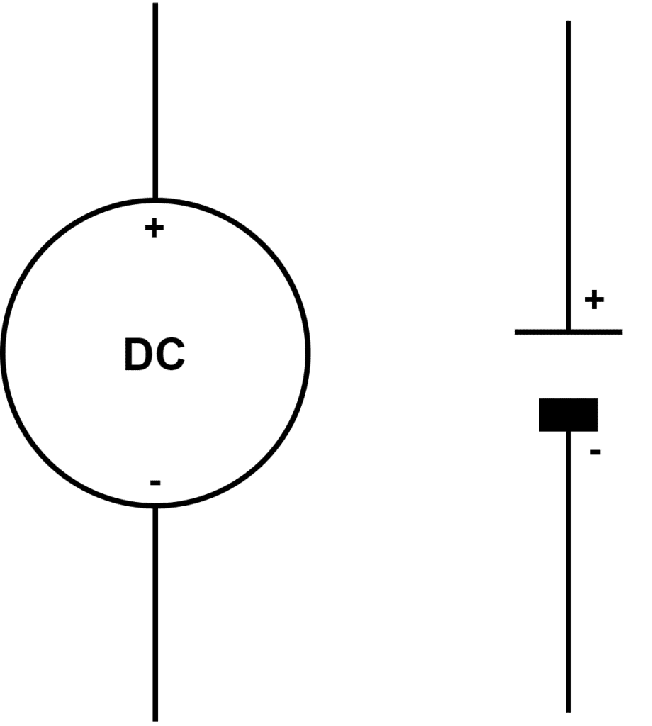 Dc voltage Symbol