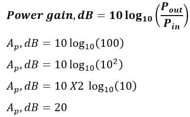 solved problem on power hgain in dB