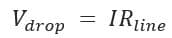 voltage drop in transmission line
