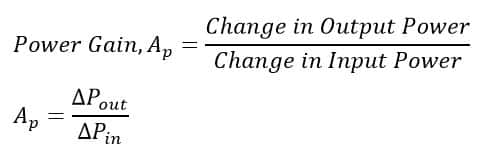 Ac power gain formula