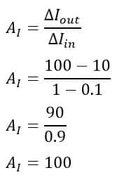 solved problem 2 on current gain