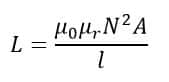 Iron Core Inductor Formula