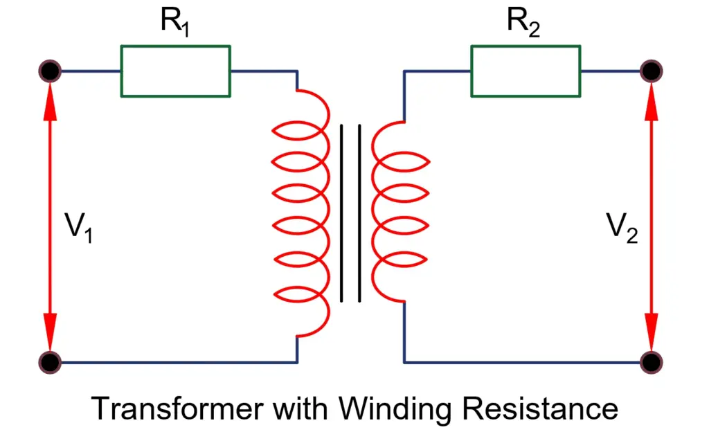 transformer with winding resistance