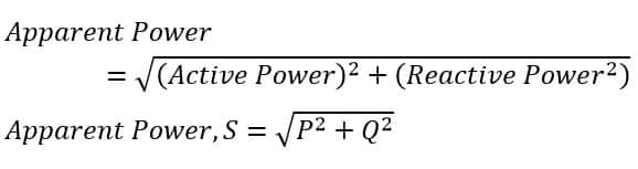 apparent power formula