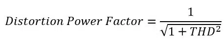 formula- how does harmonics affects the power factor