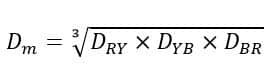 formula for equivalent GMD (Mutual GMD)