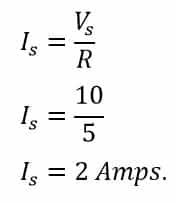 solved problem  Conversion of Voltage Source into Current Source