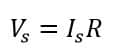 voltage  for Conversion of Current Source into Voltage Source