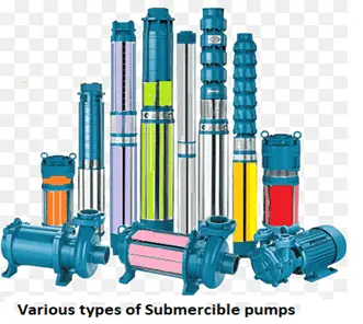 various types of submersible pumps