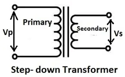 step down transformer diagram
