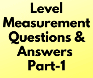 Level Measurement Questions & Answers Part-1