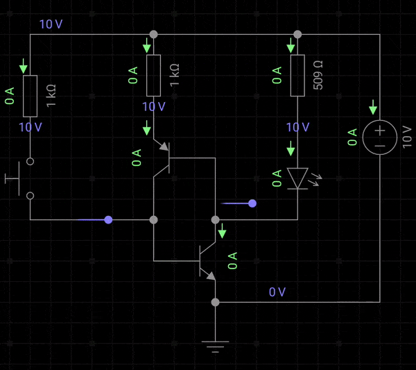 Latching in an SCR using the two-transistor model animation