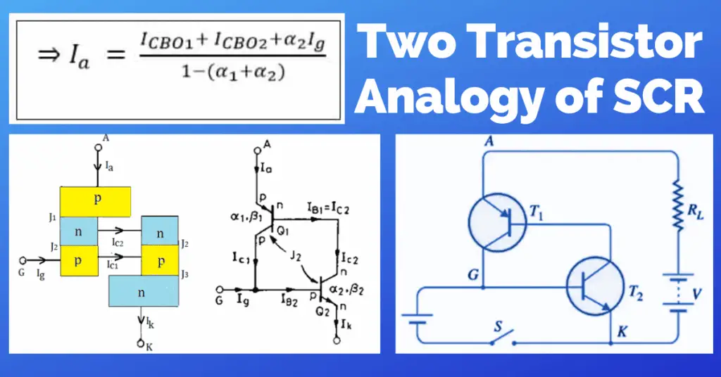 Two Transistor Model of SCR or Thyristor explained