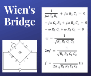 Wien's Bridge- Circuit Construction, Derivation & Applications