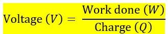 voltage formula