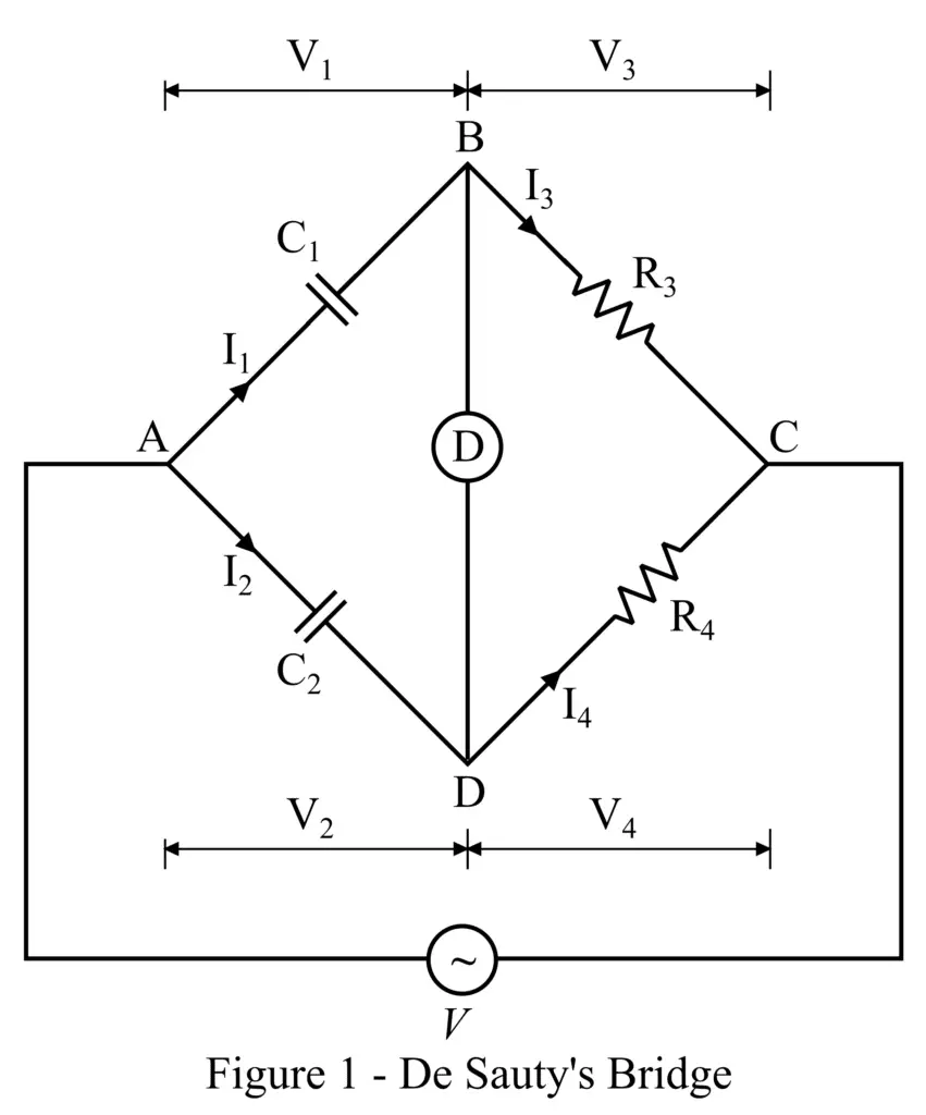 Desauty’s Bridge circuit diagram