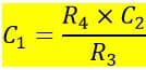 capacitance formula for Desauty’s Bridge