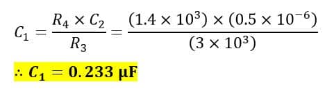 Numerical Example on Schering Bridge- capacitance calculation