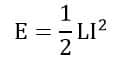 formula of energy stored in inductor