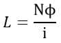 formula of inductance