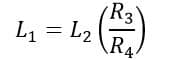 Inductance  formula of unknown inductor in maxwell's bridge