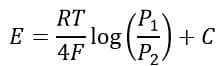 Nernst equation 