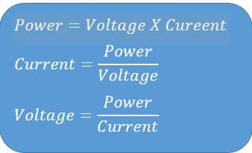 Watts Law Formula