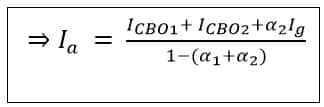 formula of anode current of SCR