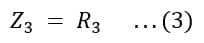 Impedance Z3 of arm AB in wien's bridge
