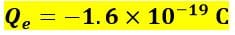 charge value of electron