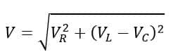 voltage formula of RLC series circuit
