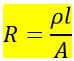 resistance formula using resistor dimensions