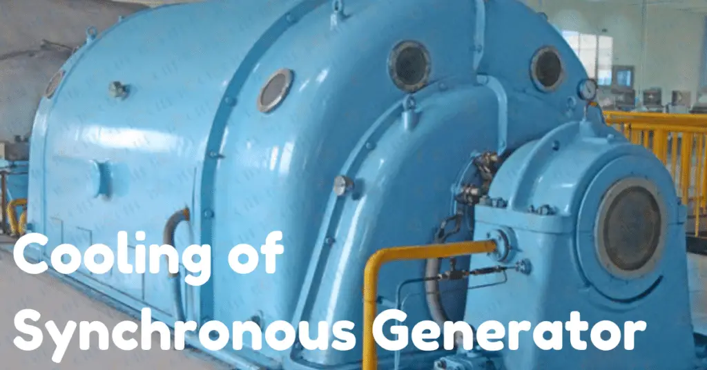 Cooling of a Synchronous Generator-methods explained