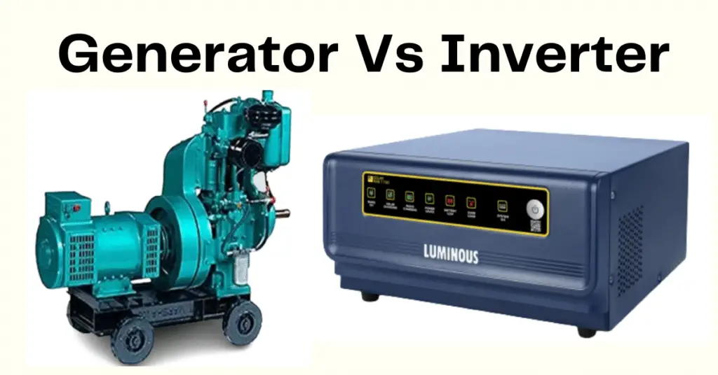 generator vs inverter- key differences explained