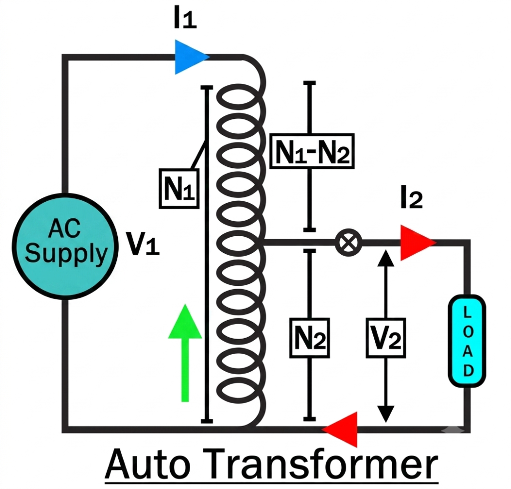 autotransformer winding configuration