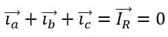 sum of currents in core balanced current transformer