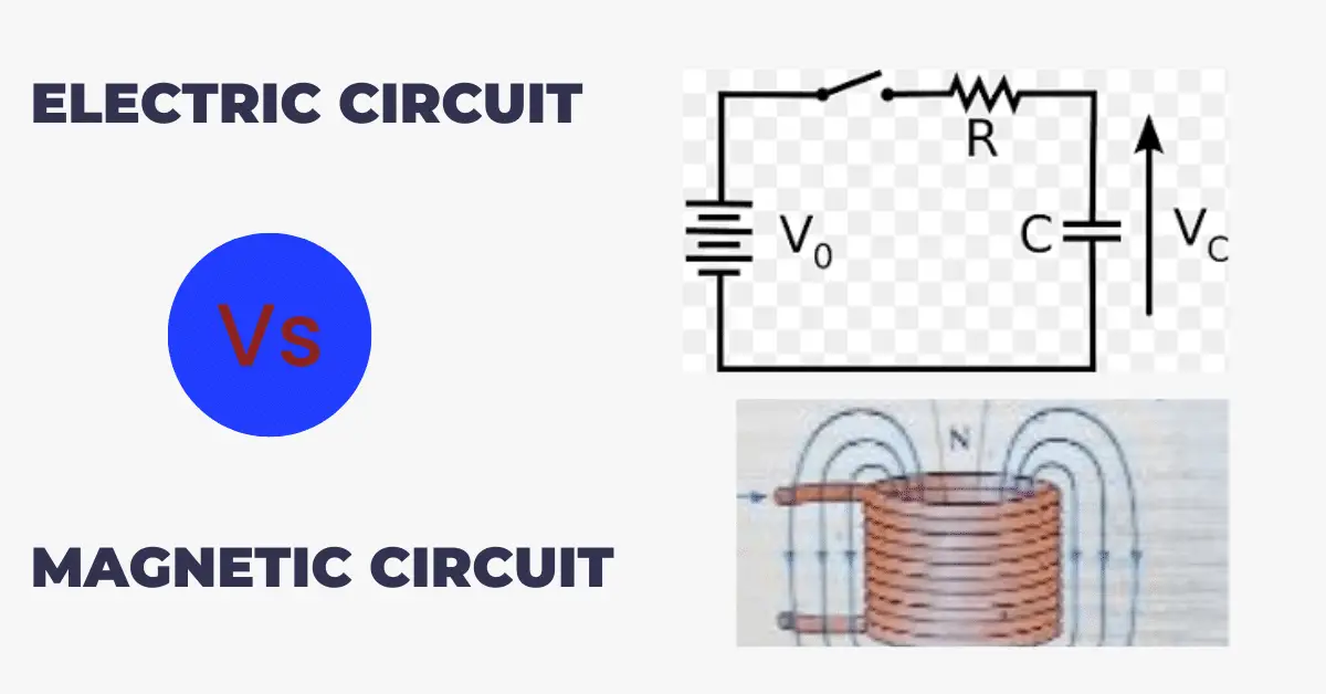 Difference Between Magnetic Circuit And Electric Circuit