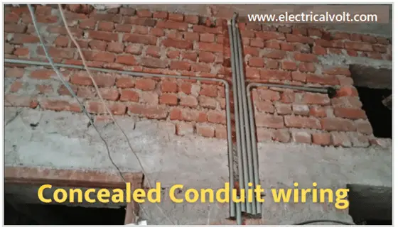 Concealed Conduit wiring 