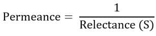 permeance formula