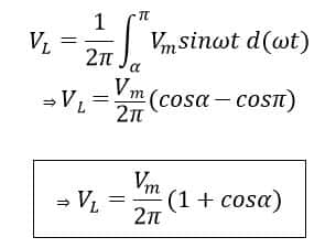 output voltage of AC controller using SCR