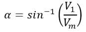 SCR firing angle formula