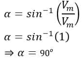 formula- scr firing angle at maximum voltage of waveform