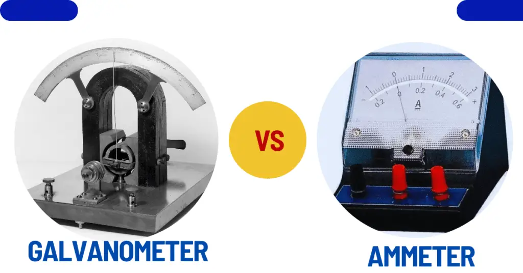 Difference between Ammeter and Galvanometer: ammeter vs galvanometer