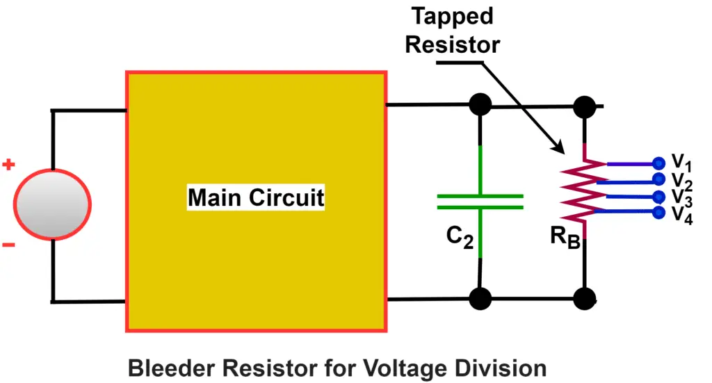 bleeder resistor for voltage division circuit 