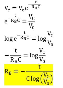 Bleeder resistance value calculation formula